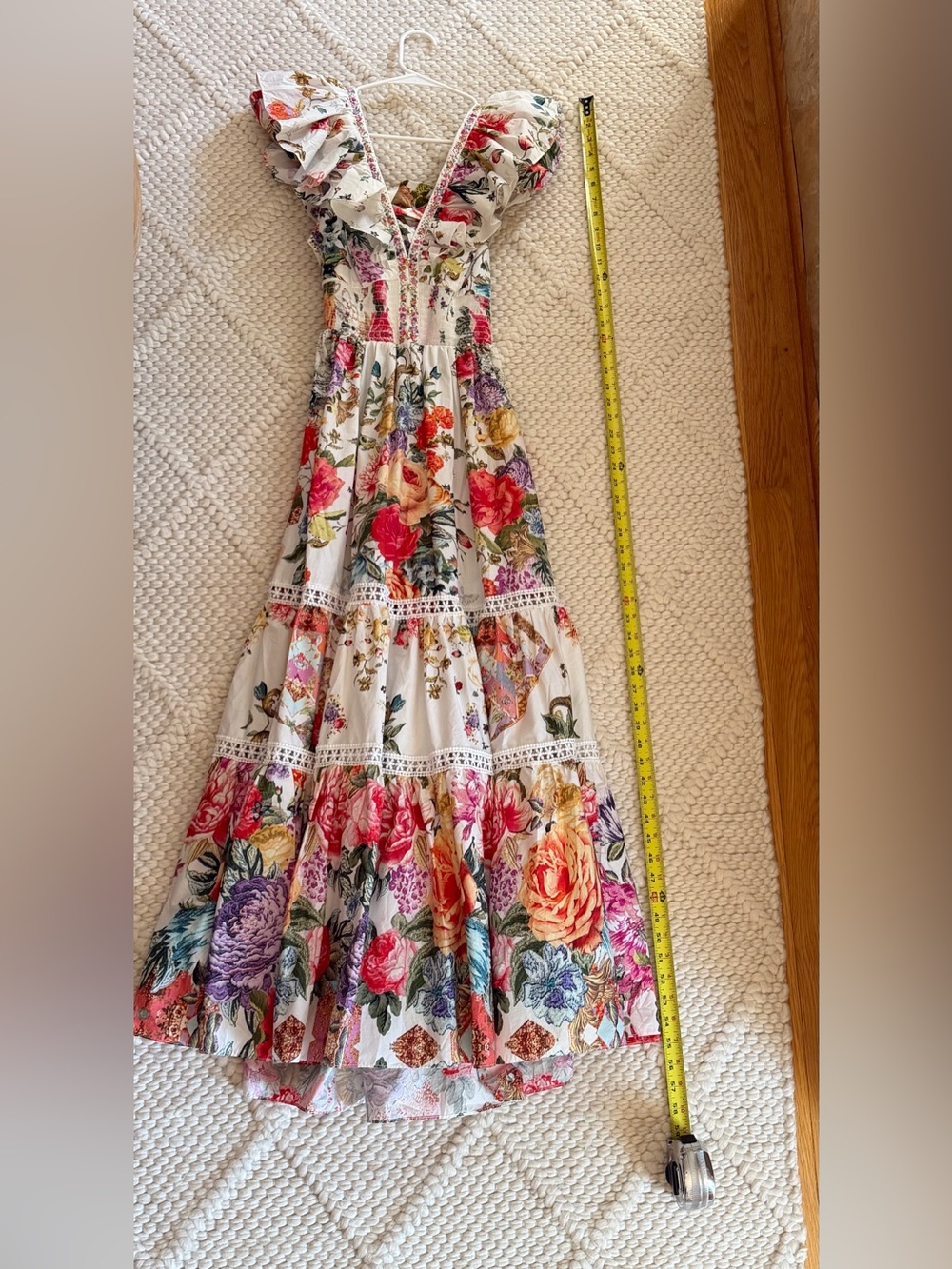 Camilla Tiered Organic Cotton Maxi Dress – Size Small - Picture 13 of 13